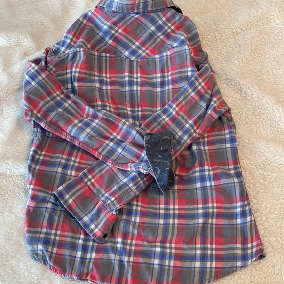 Jacks Girlfriend | Plaid Shirt w/paisley detail, Medium - Picture 5 of 8